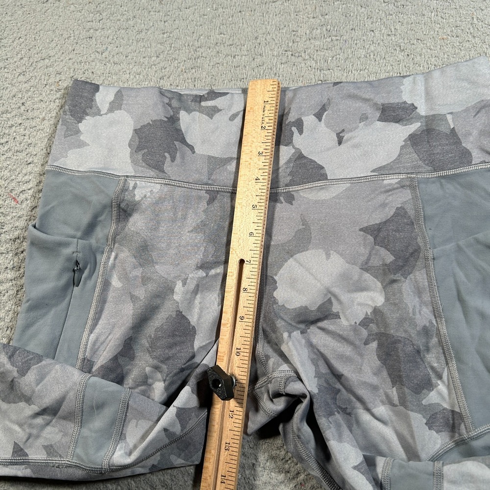 Athleta All In Camo 7/8 Tights Womens S Gray Nylon Stretch Pull On Active‎ Yoga - Picture 10 of 12